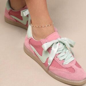 Dolce Vita Woven Mesh Sneaker in Rose